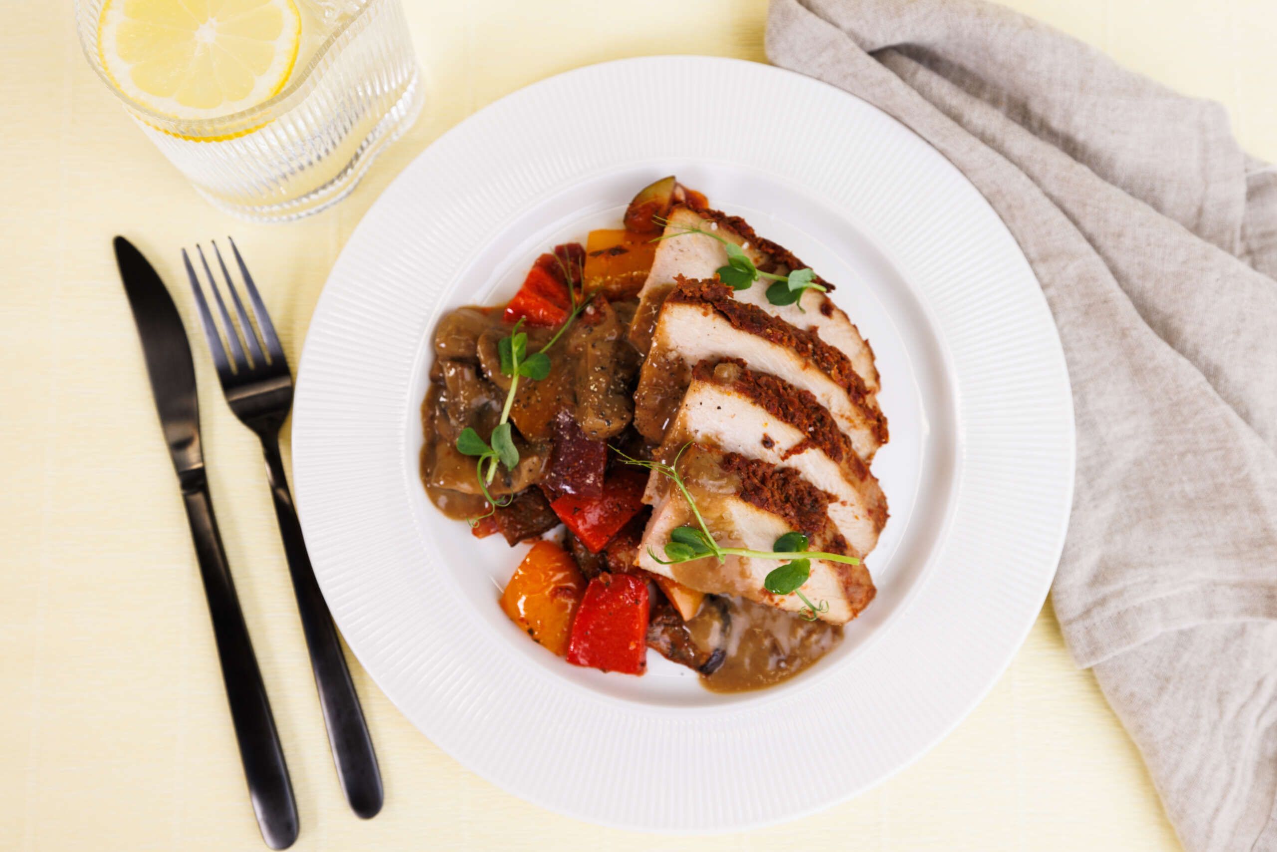 Kalkunbryst med ratatouille
